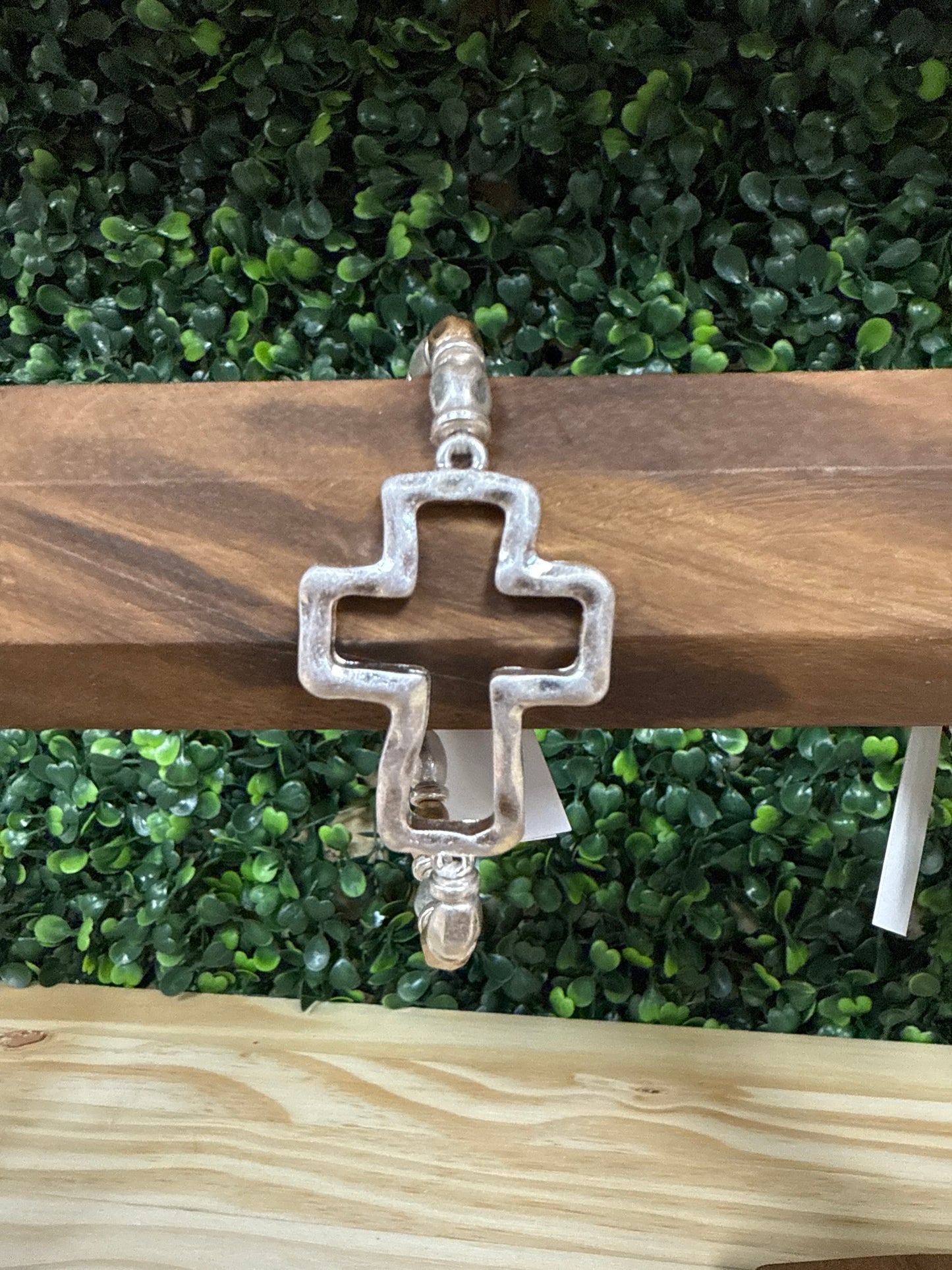 MULTI METAL CROSS BRACELET