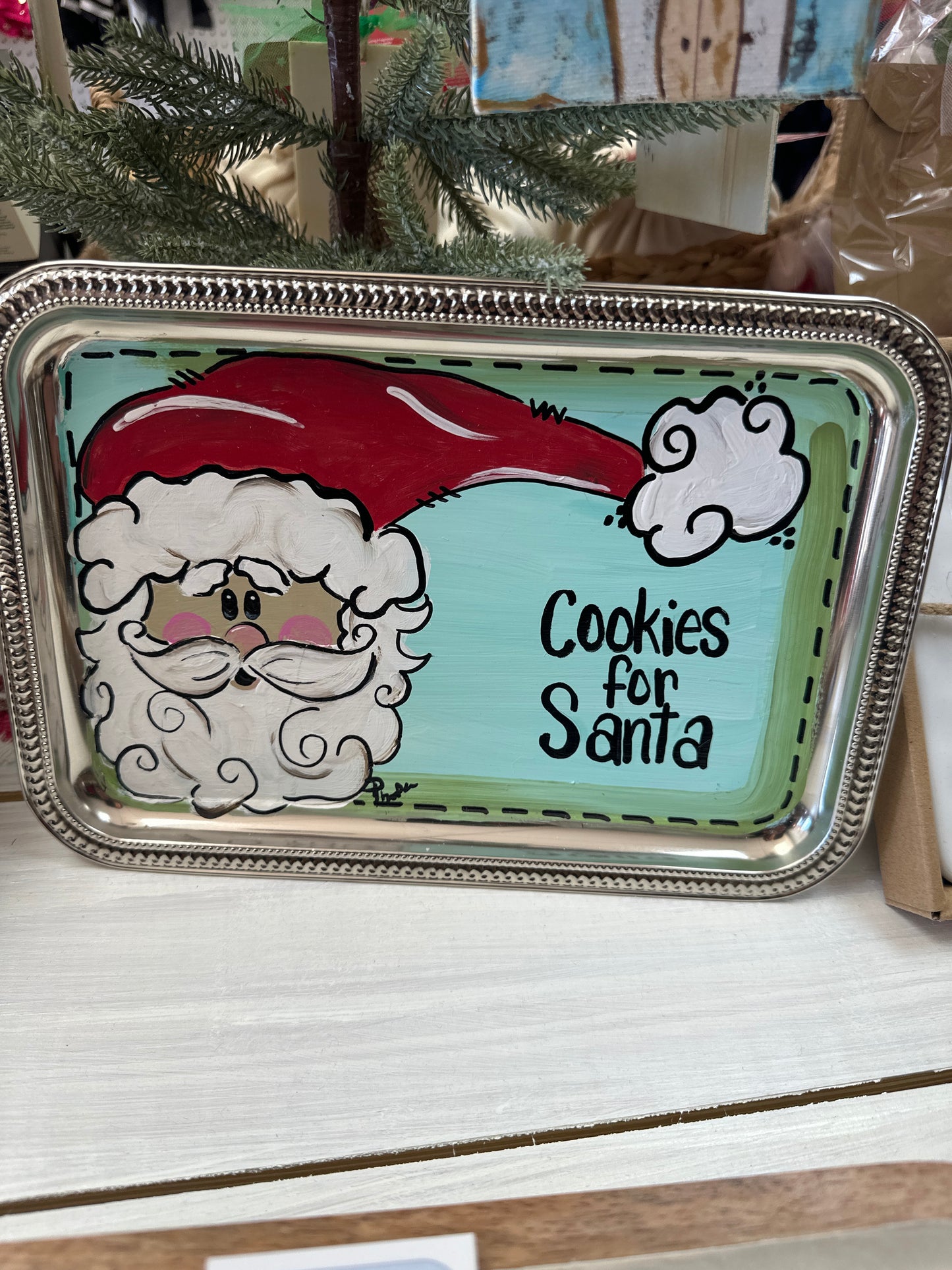HANDPAINTED COOKIES FOR SANTA TRAY