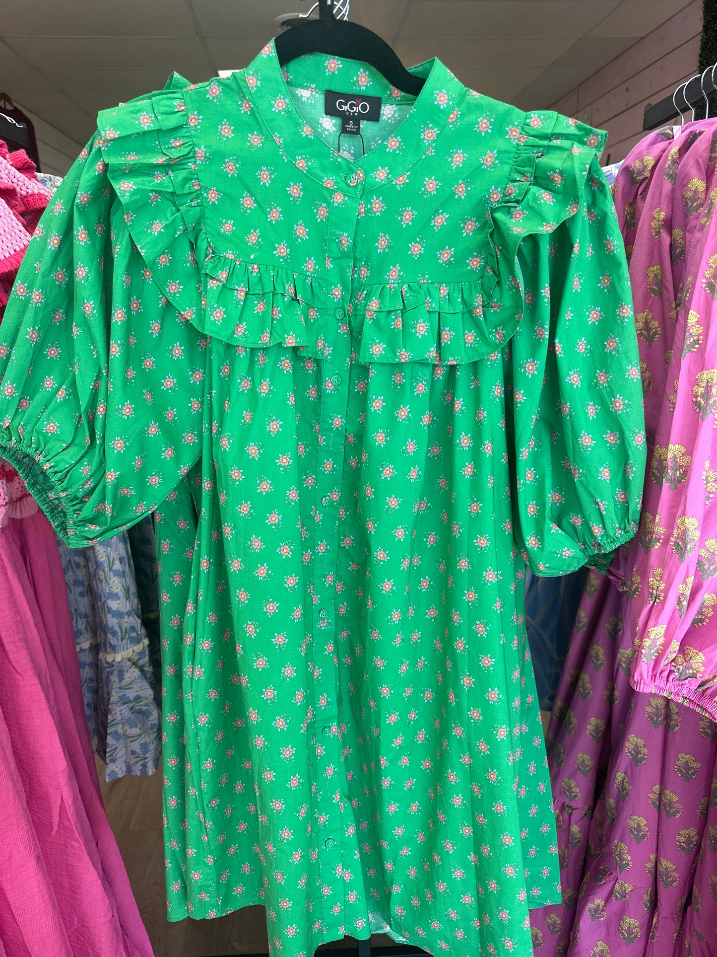 GREEN LIKE SPRING DRESS