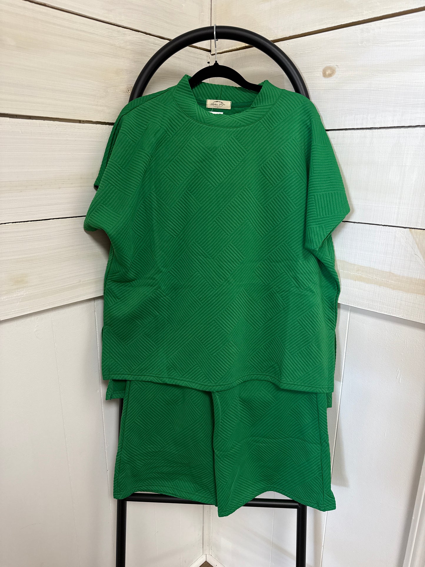 SOLID TEXTURE PANT SET