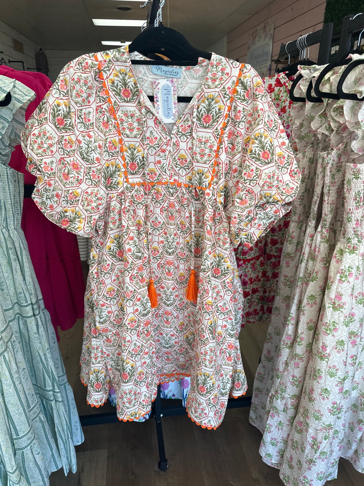 BUNCHES OF FLOWERS DRESS