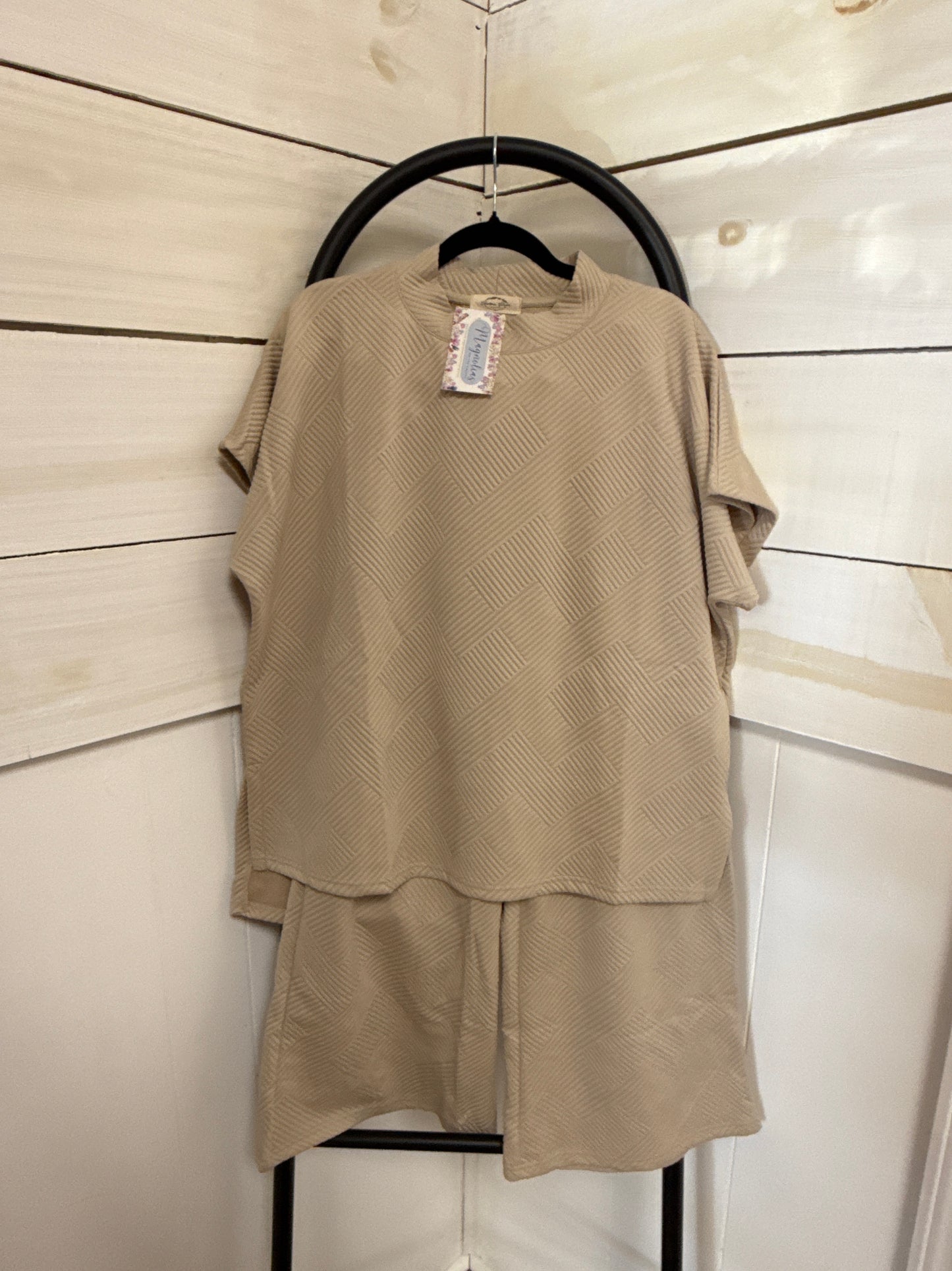 SOLID TEXTURE PANT SET