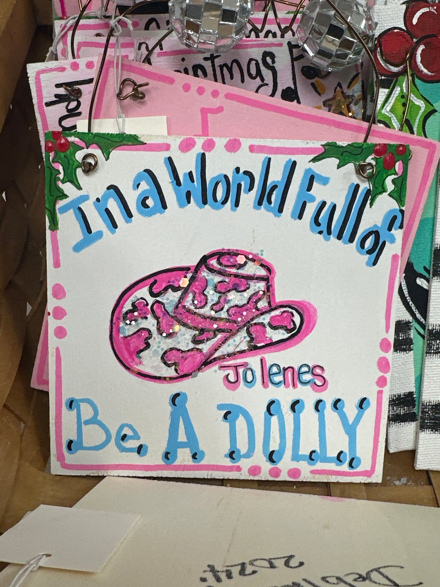 HANDPAINTED DOLLY ORNAMENTS