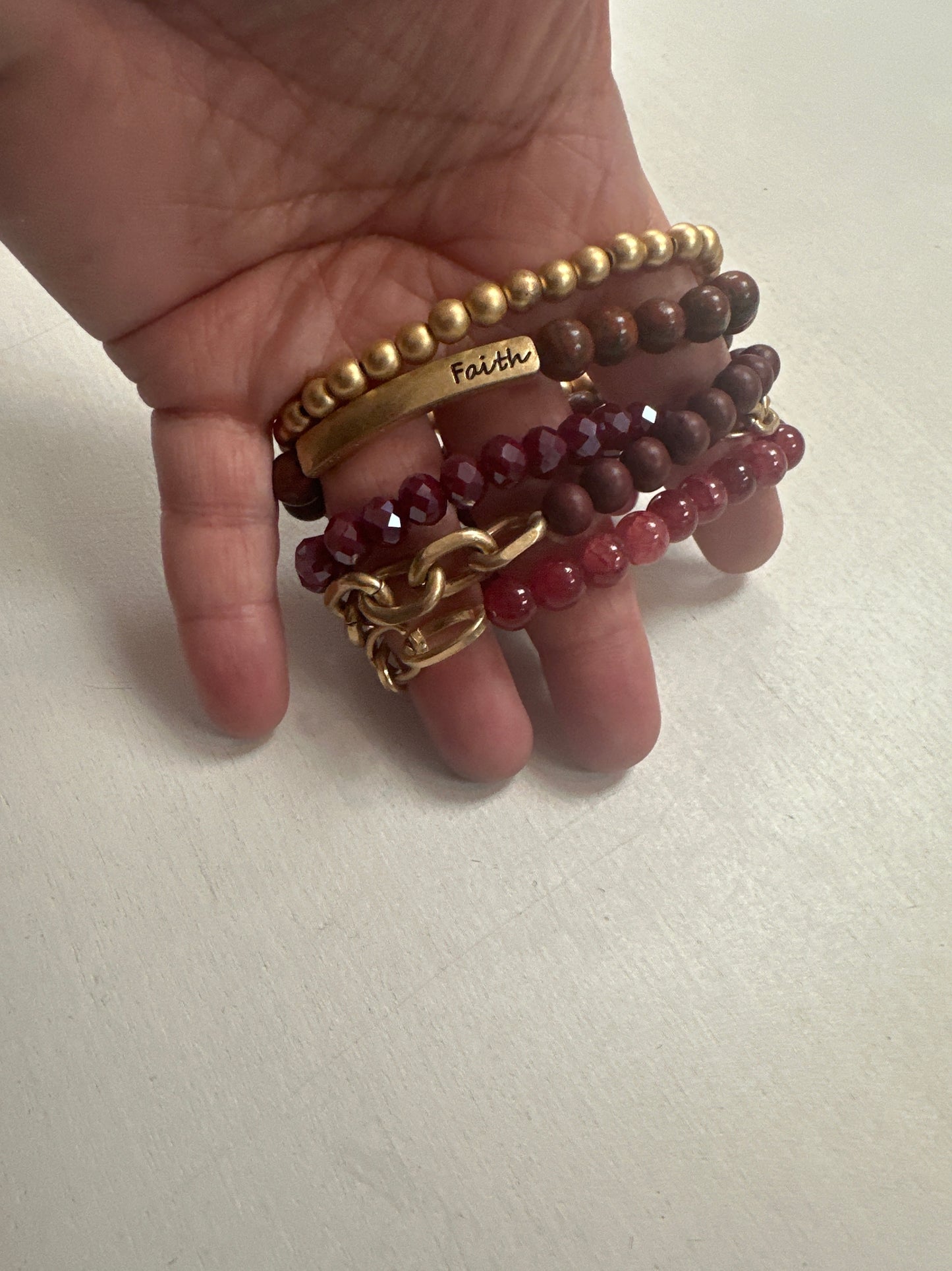 FAITH STACK BRACELET SET