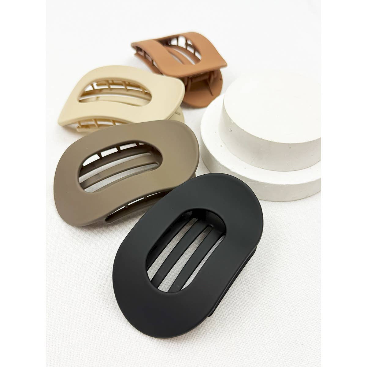 Matte French Concord Hair Clips: MIX COLOR / ONE(12)