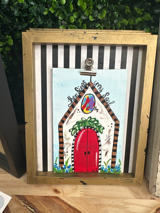 HANDPAINTED THEN SINGS MY SOUL FRAME