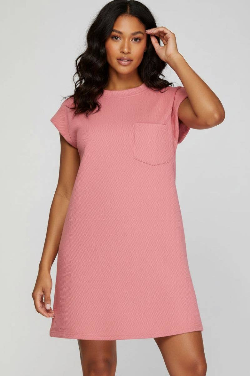 SLEEVELESS TEXTURED MINI DRESS SKSY7152