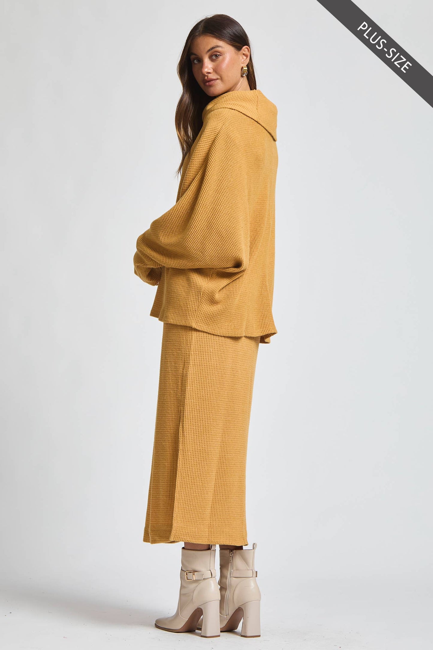 PLUS SIZE 2 Piece Cozy Thermal Layered Set