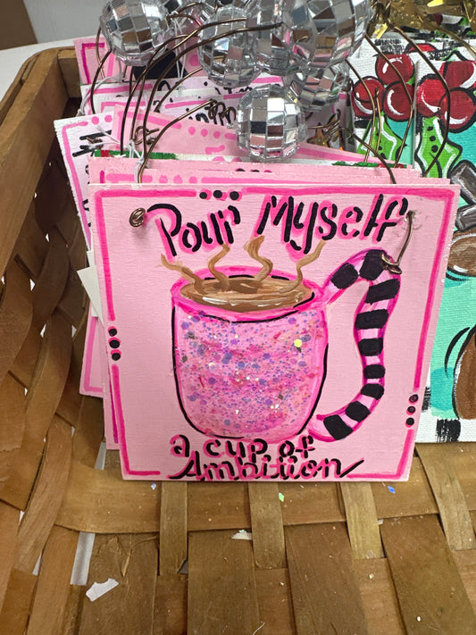 HANDPAINTED DOLLY ORNAMENTS