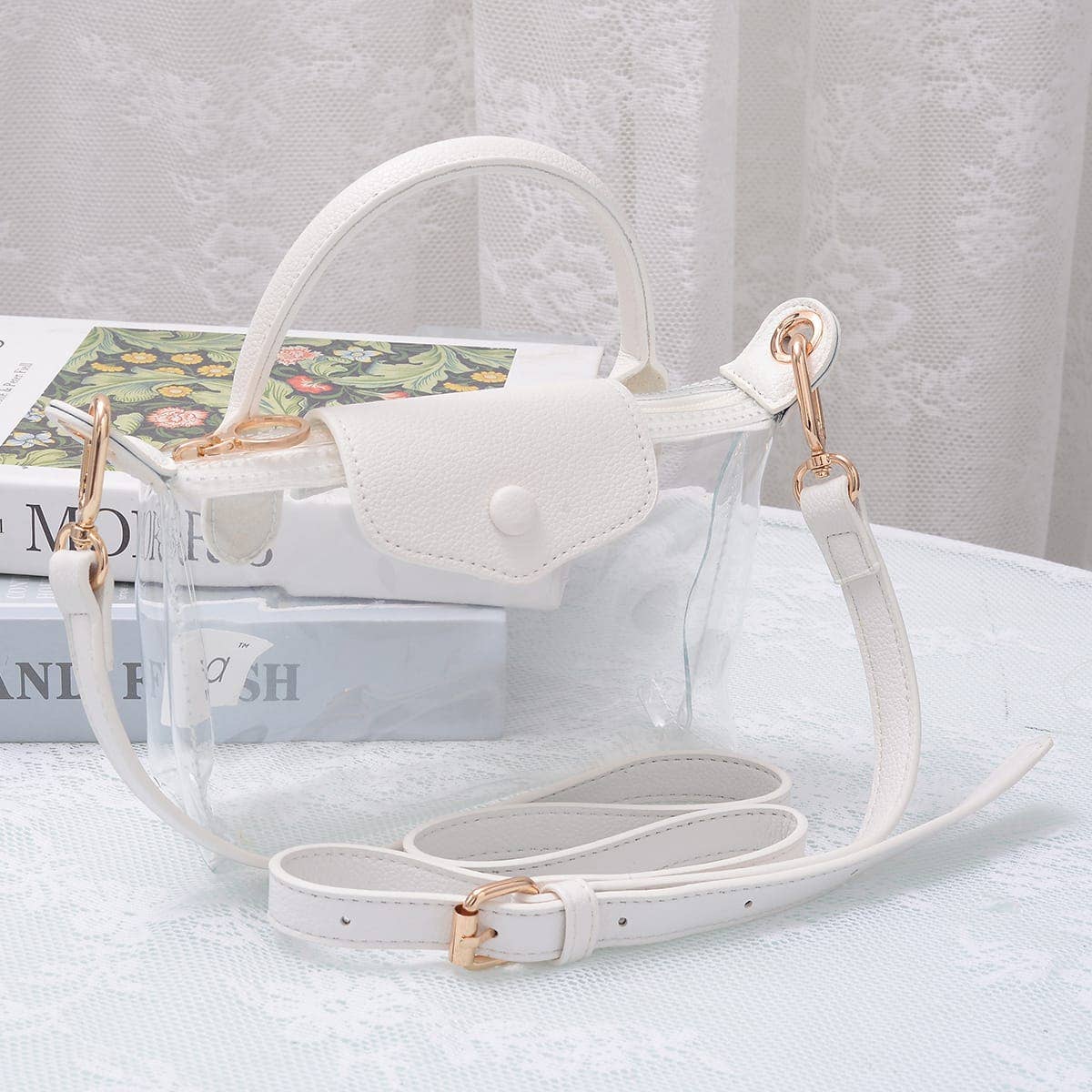 CB781 Gladys Clear Gameday Mini Crossbody Bag