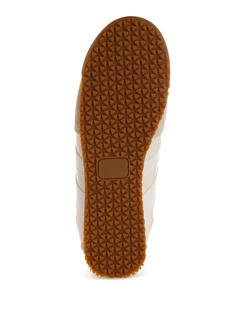 Peak Burn Casual Lace-Up Sneakers: Beige / US-9 / UK-7 / EU-40
