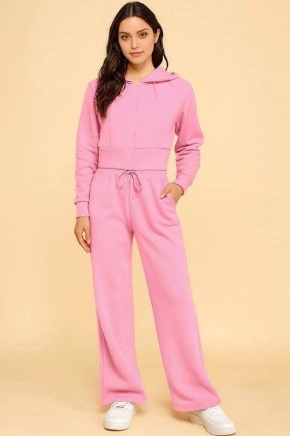 FS516 FRENCH TERRY FLEECE 2-PIECE SET