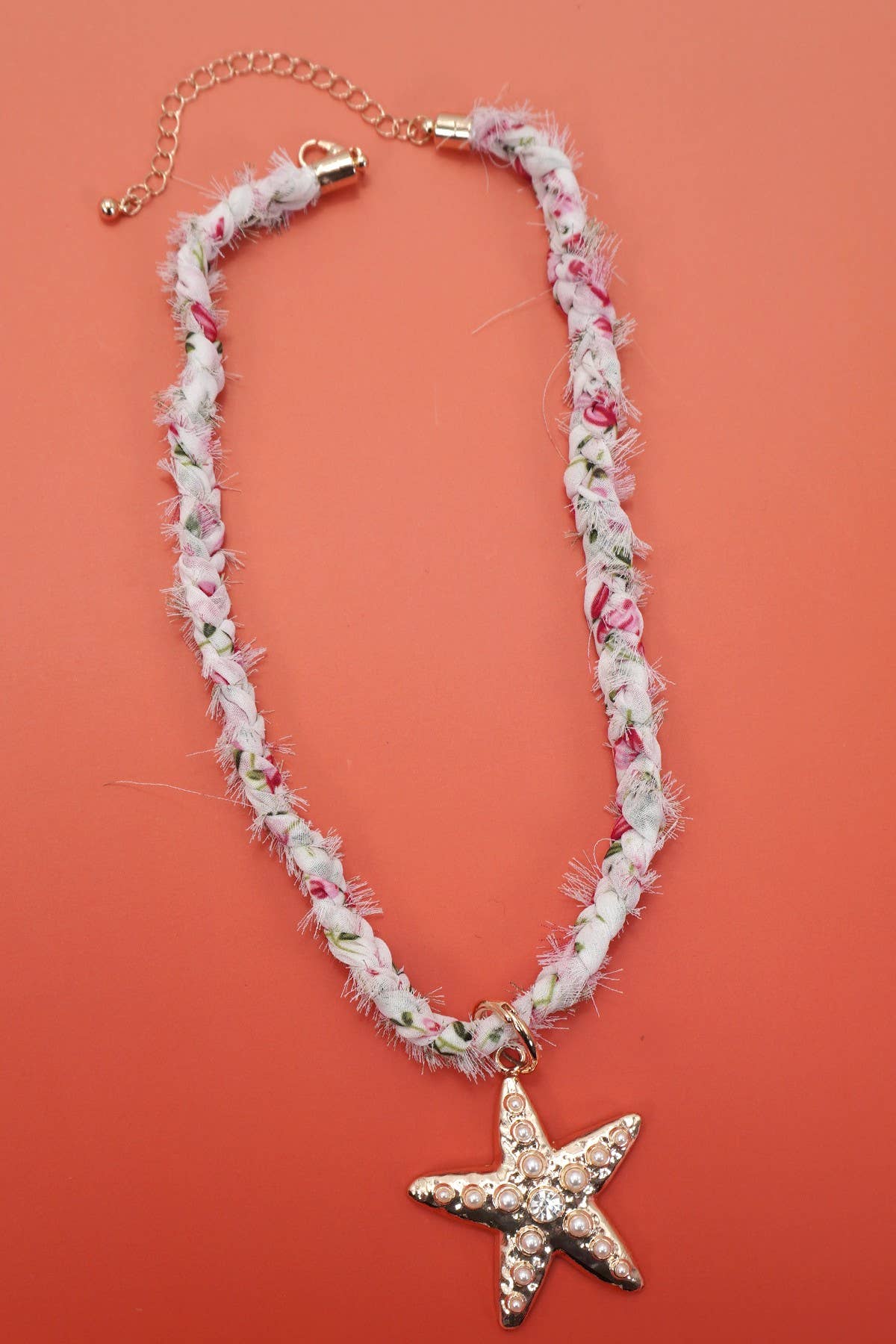SCARF NECKLACE-INTERCHANGEABLE STARFISH SUN CHARM | 80N92337
