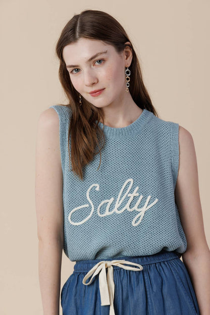Salty Knit Sweater Tank – Sleeveless Summer Vest