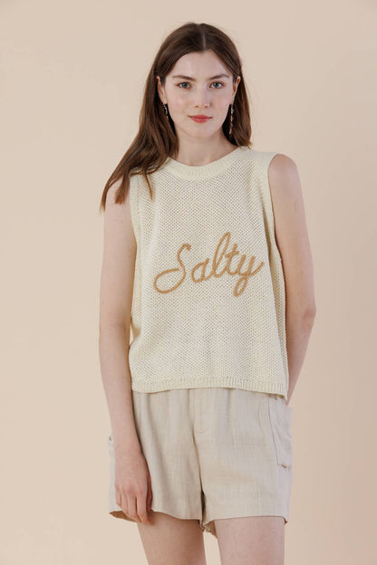 Salty Knit Sweater Tank – Sleeveless Summer Vest