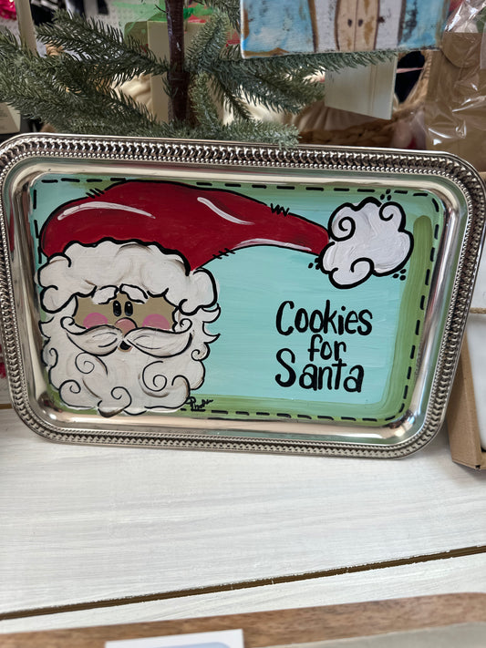 HANDPAINTED COOKIES FOR SANTA TRAY