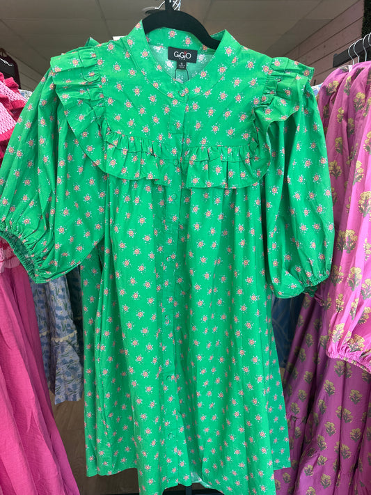 GREEN LIKE SPRING DRESS
