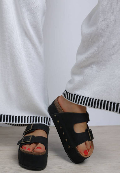 Impala Studded Faux Leather Slip Ons: Tan / US-9 / UK-7 / EU-40