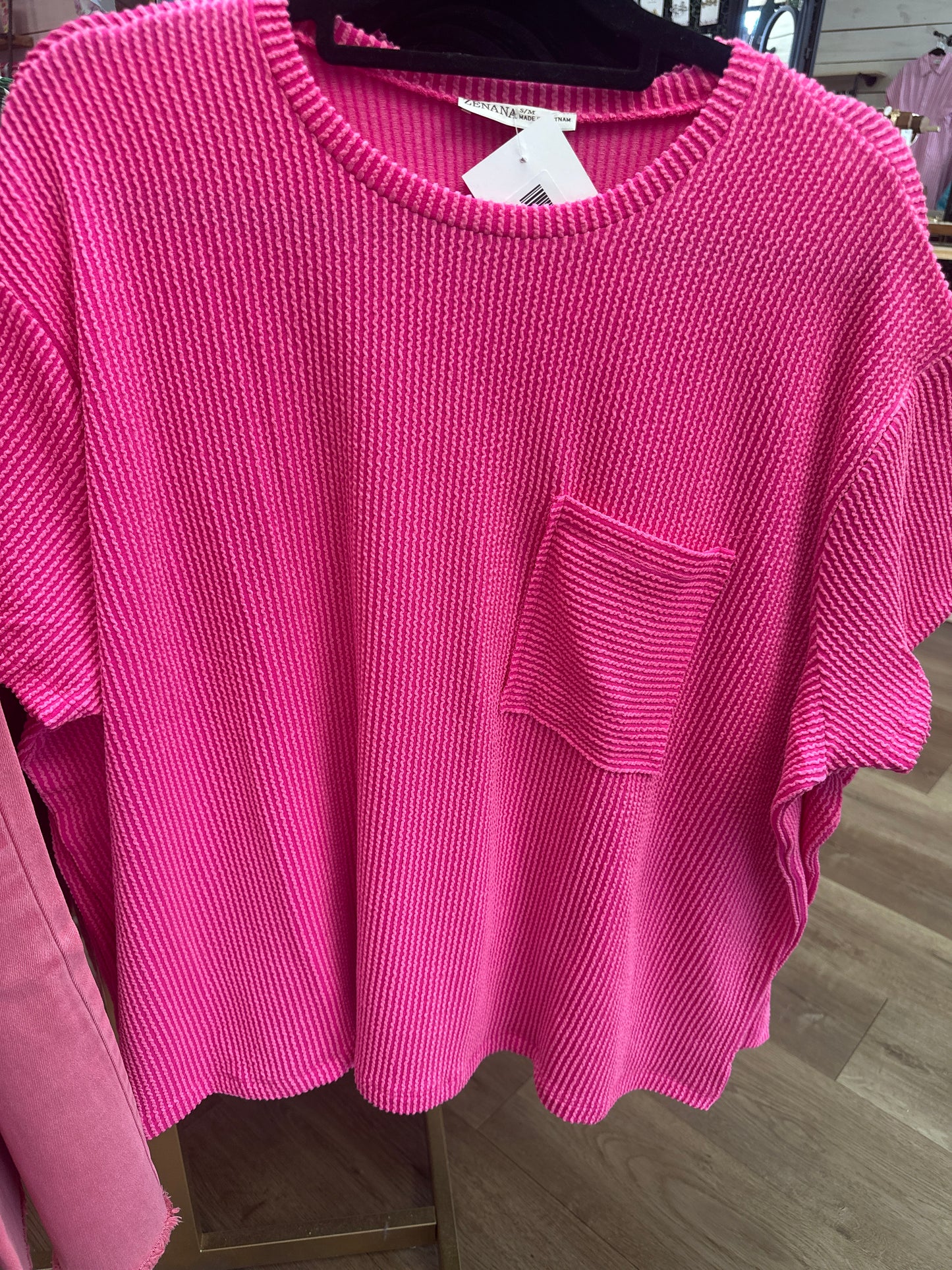 RIBBED ZENANA TOP