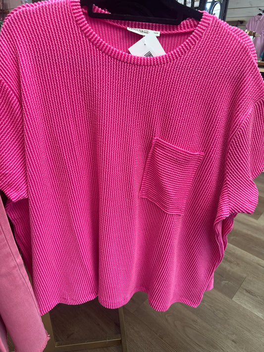 RIBBED ZENANA TOP