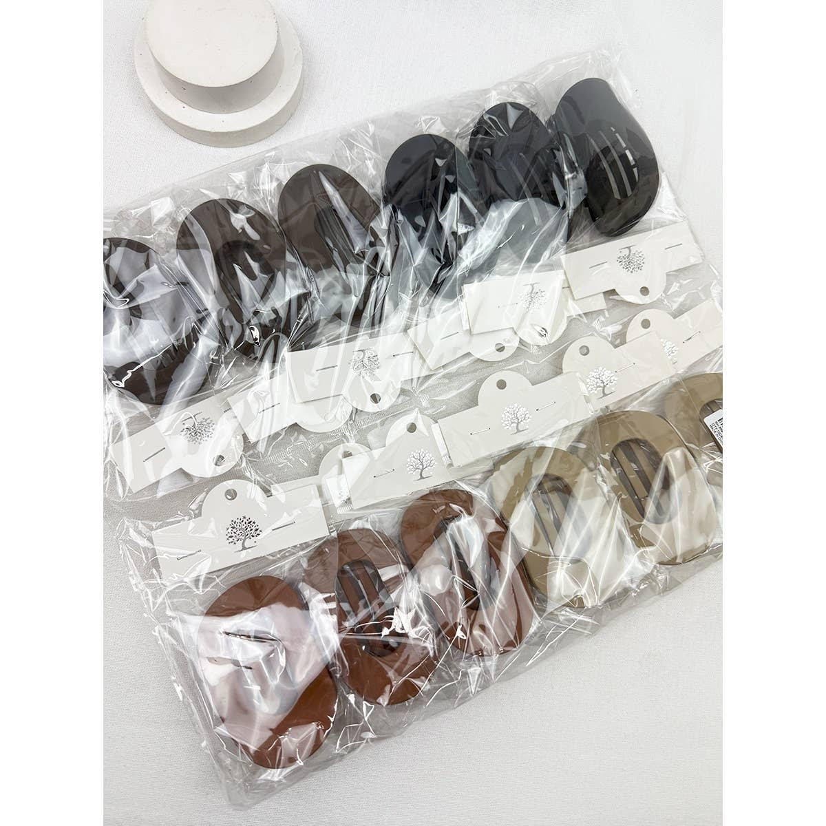 Matte French Concord Hair Clips: MIX COLOR / ONE(12)