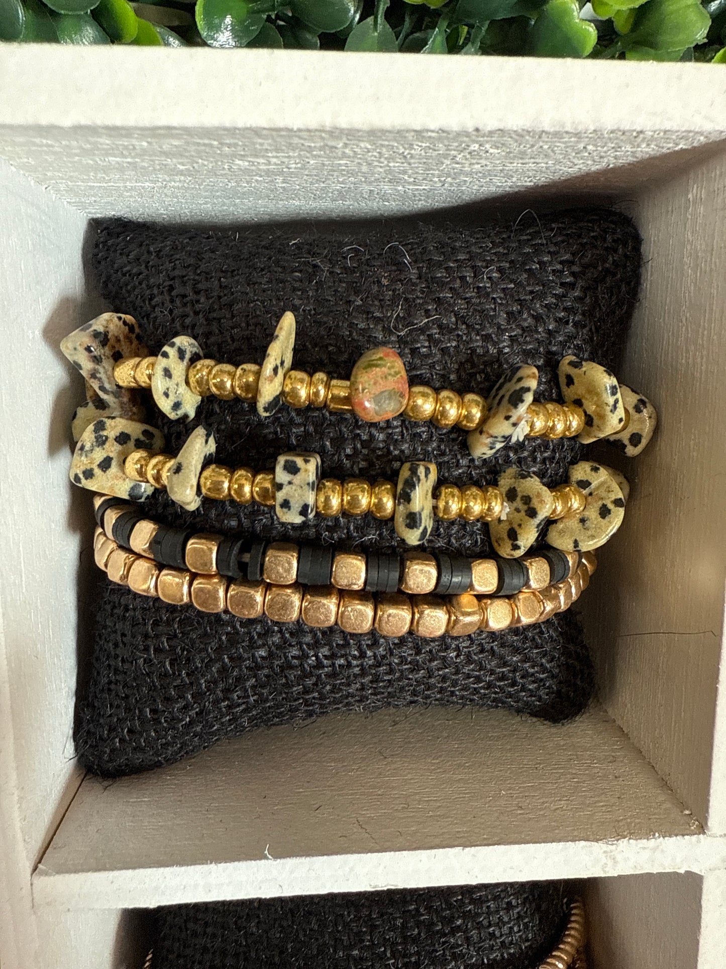 MULTI STRETCH BRACELETS-BLACK