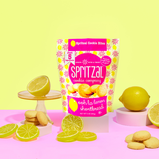 Ooh La Lemon Shortbread Cookie Bites, 5 oz — Case of 8
