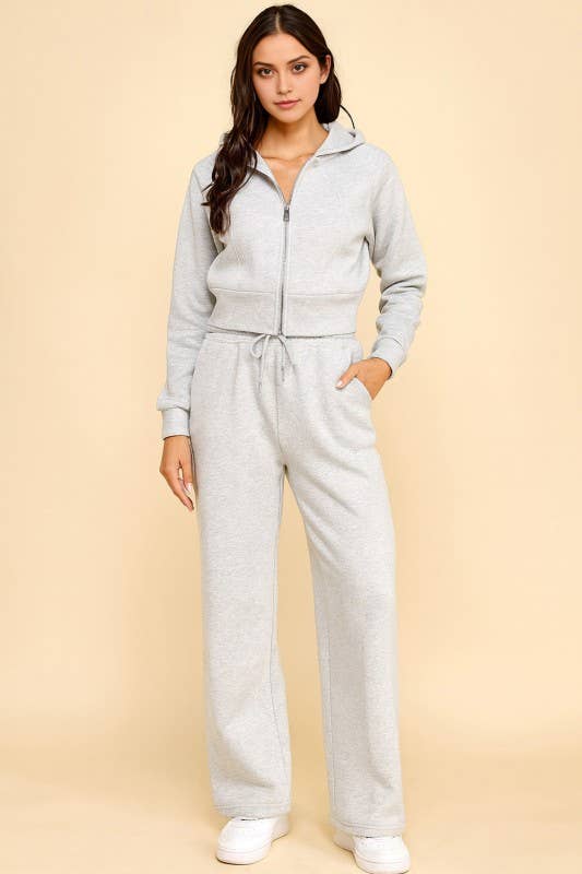 FS516 FRENCH TERRY FLEECE 2-PIECE SET