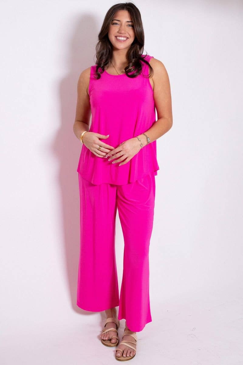 Breezy Solid Summer Two-Piece Set
