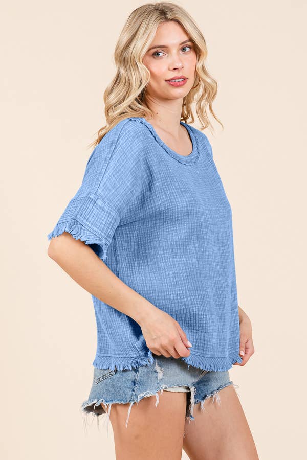 CWT2134MW - SCOOP NECK OVERSIZE TOP