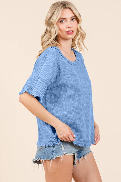 CWT2134MW - SCOOP NECK OVERSIZE TOP