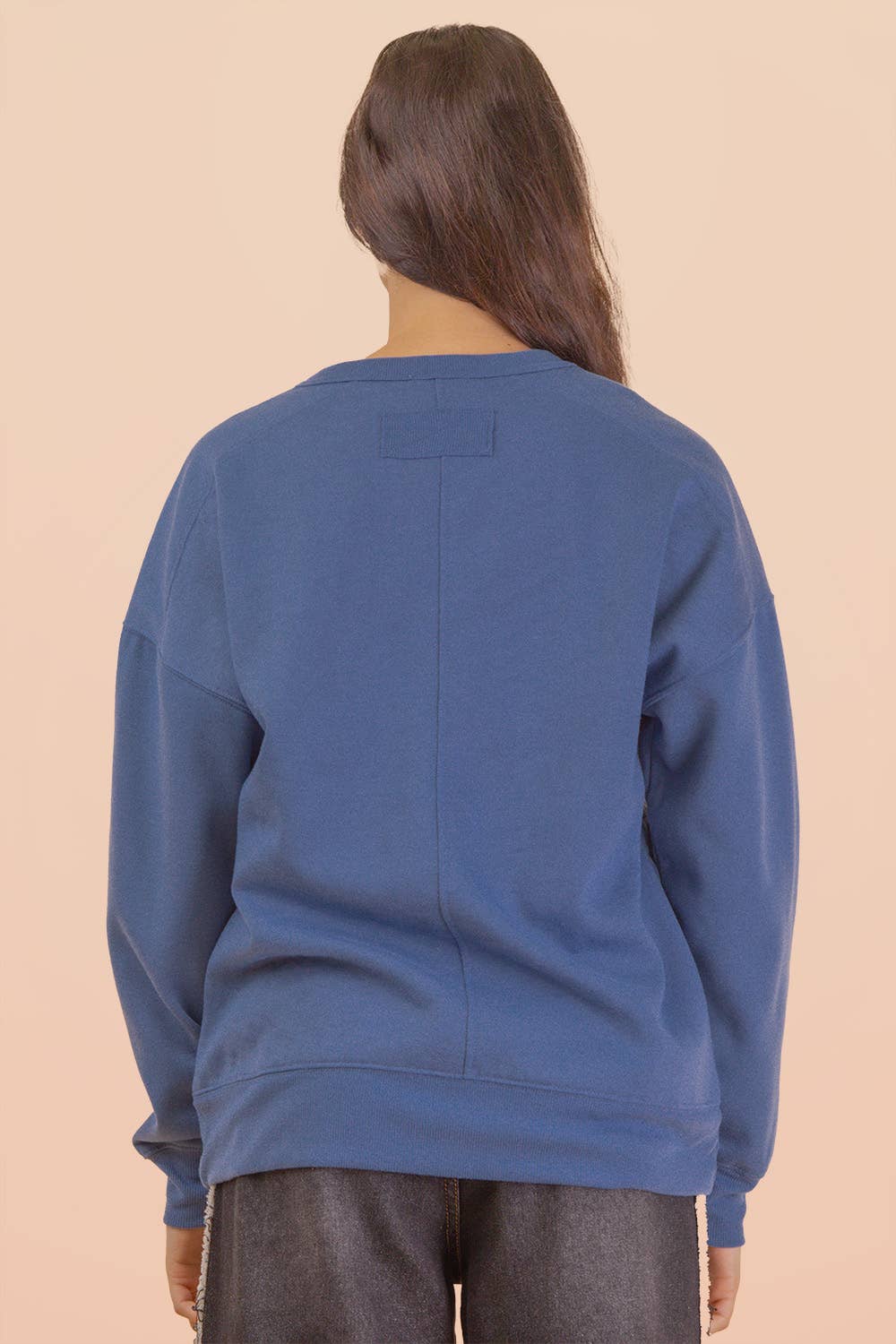 NT12385-Oversized Casual Comfy Solid Knit Top