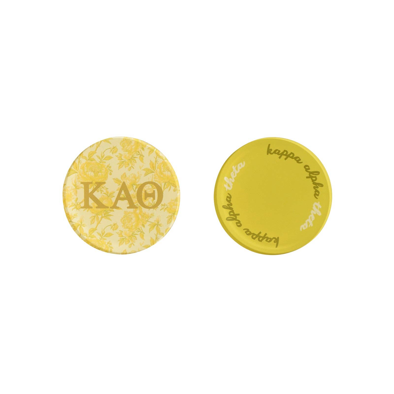 Sorority Reversible Sided Acrylic Floral Coaster