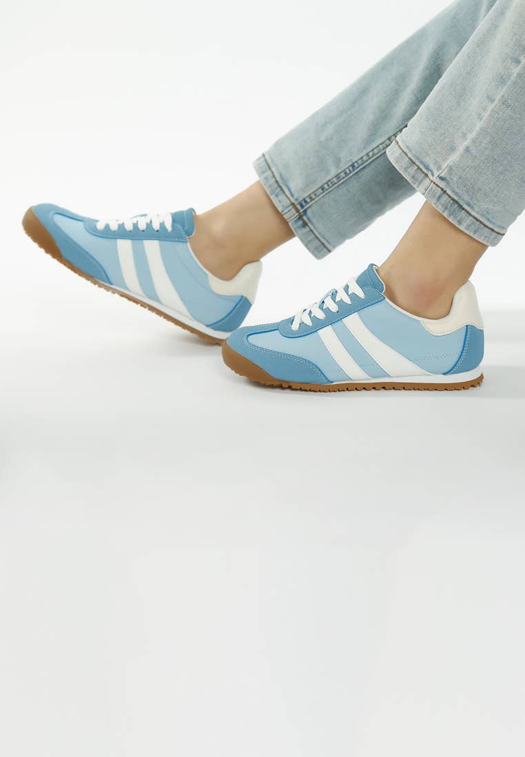 Peak Burn Casual Lace-Up Sneakers: Beige / US-9 / UK-7 / EU-40