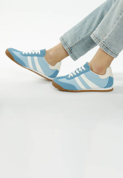 Peak Burn Casual Lace-Up Sneakers: Beige / US-9 / UK-7 / EU-40