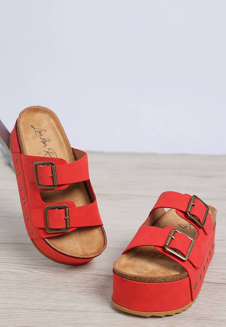 Impala Studded Faux Leather Slip Ons: Tan / US-6 / UK-4 / EU-37