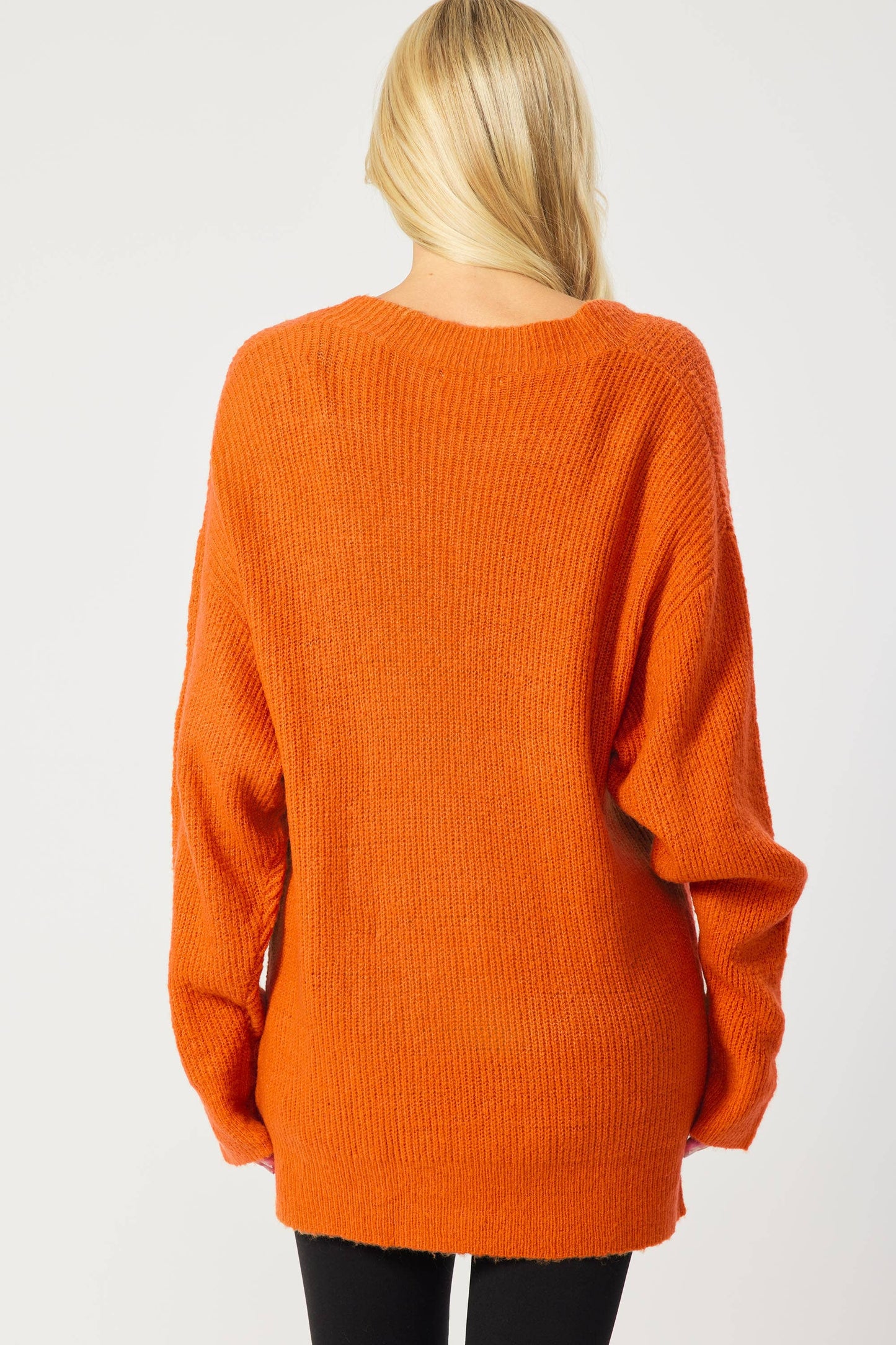 SW5004-B - BUTTON DOWN SWEATER CARDIGAN