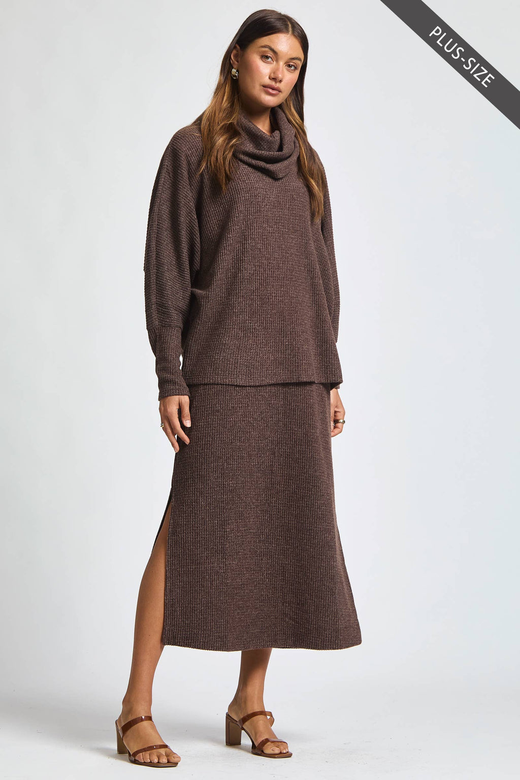 PLUS SIZE 2 Piece Cozy Thermal Layered Set