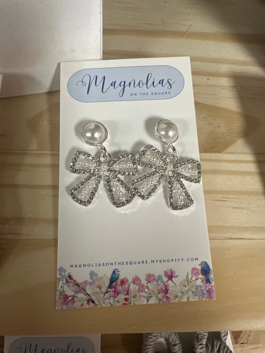 SHINE BRIGHT BOW EARRINGS