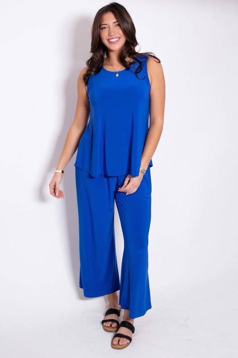 Breezy Solid Summer Two-Piece Set