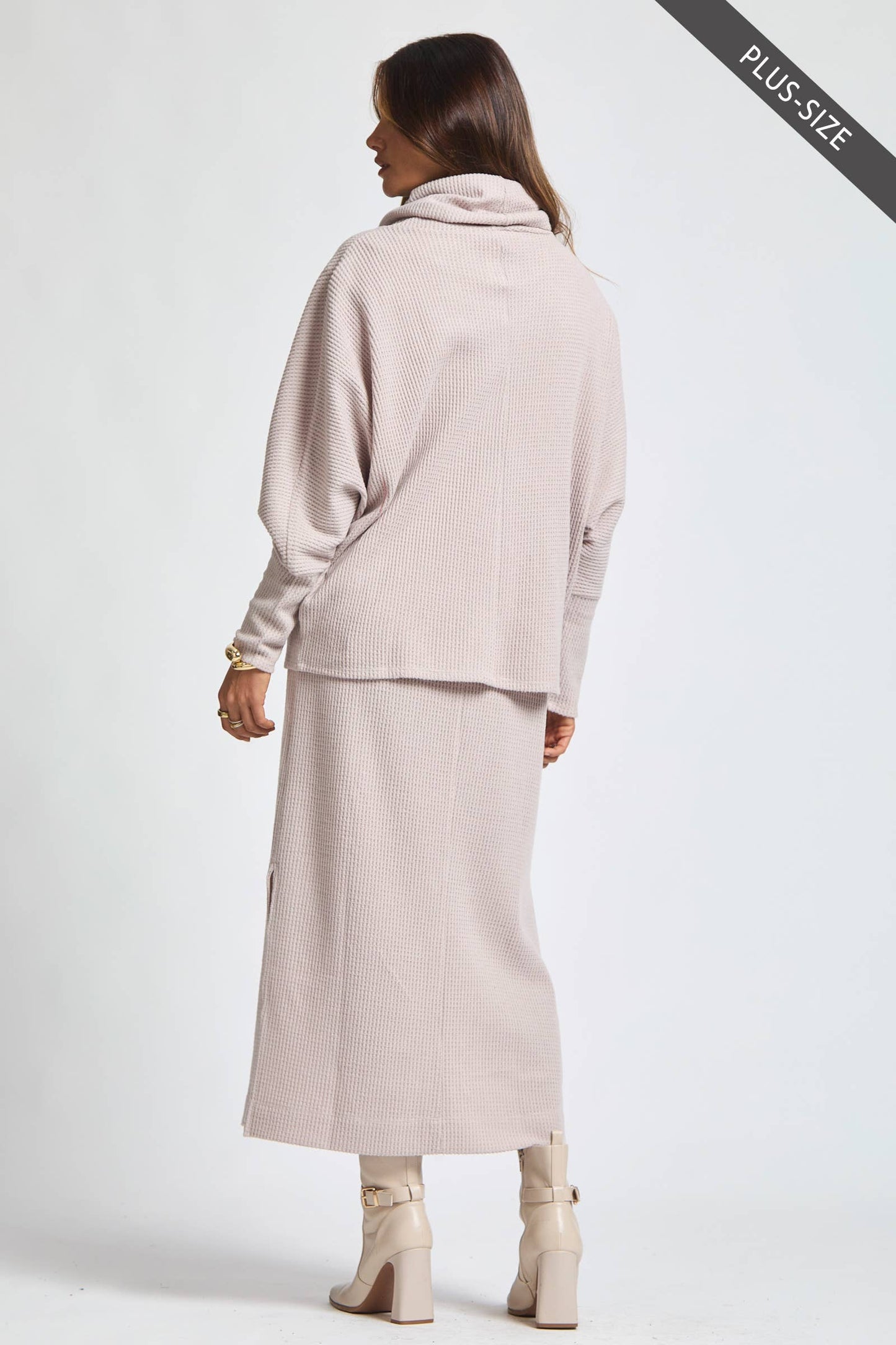 PLUS SIZE 2 Piece Cozy Thermal Layered Set