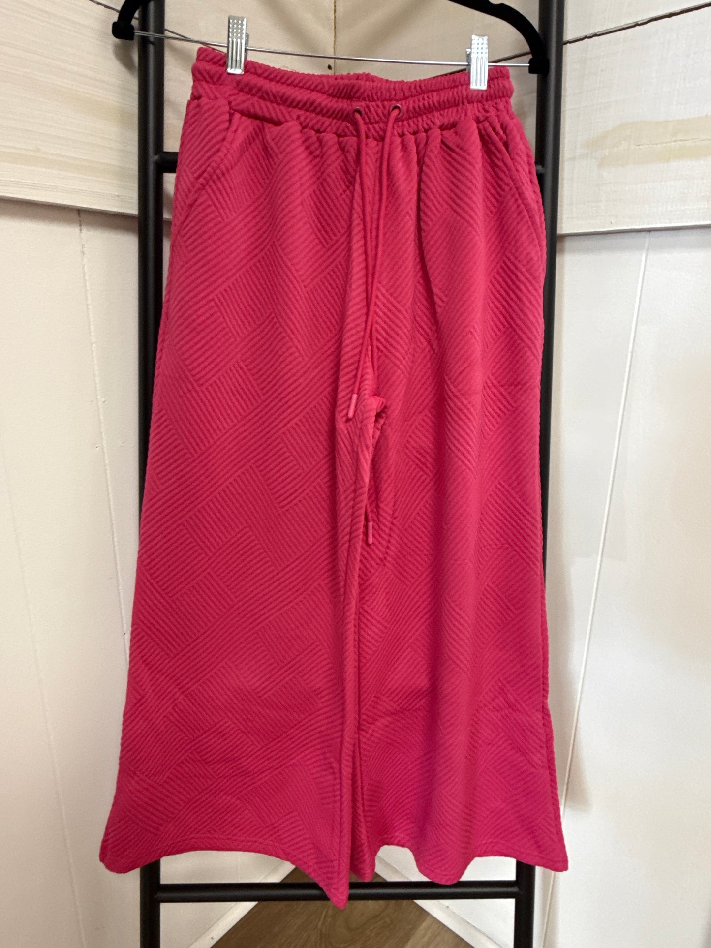 SOLID TEXTURE PANT SET