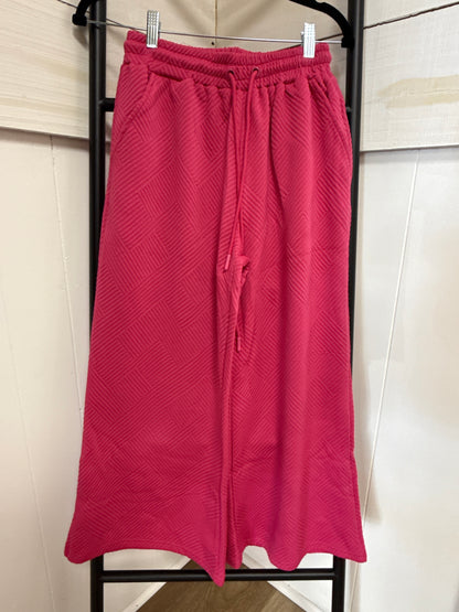 SOLID TEXTURE PANT SET