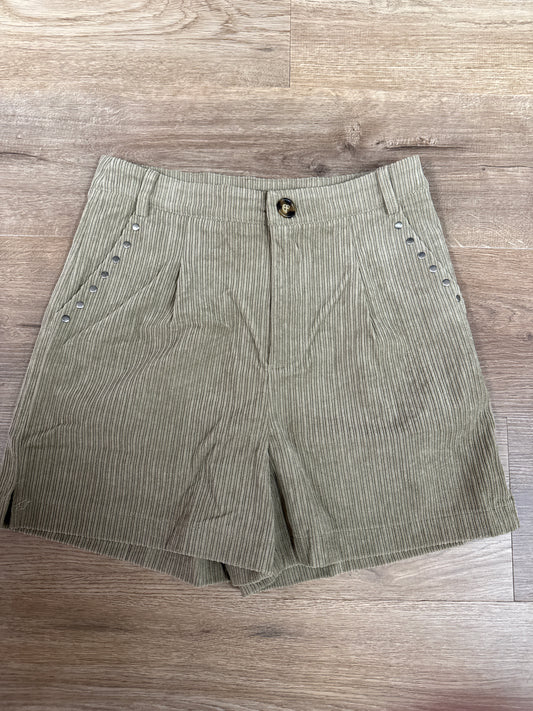 TAN CORDUROY SHORTS