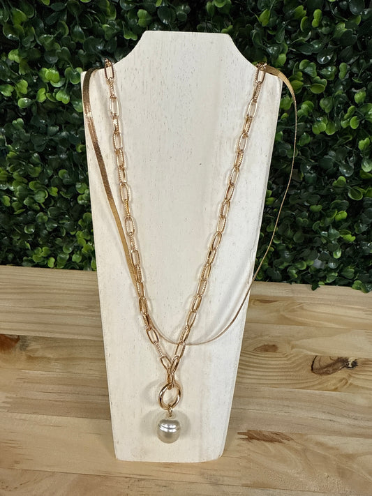 MULTI LAYER PEARL NECKLACE