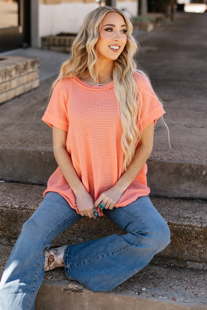 Round Neckline Crochet Poncho Sleeve Top: NAVY / S/M