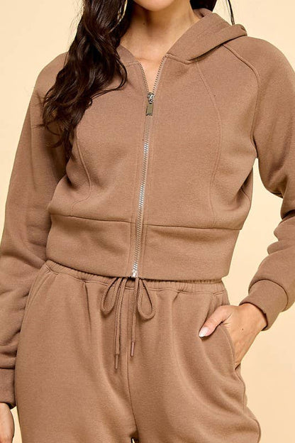 FS516 FRENCH TERRY FLEECE 2-PIECE SET