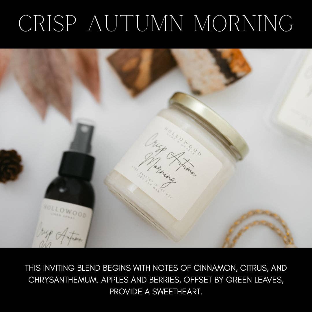 CRISP AUTUMN MORNINGS | FALL | 8 OZ CANDLE: 8 OZ