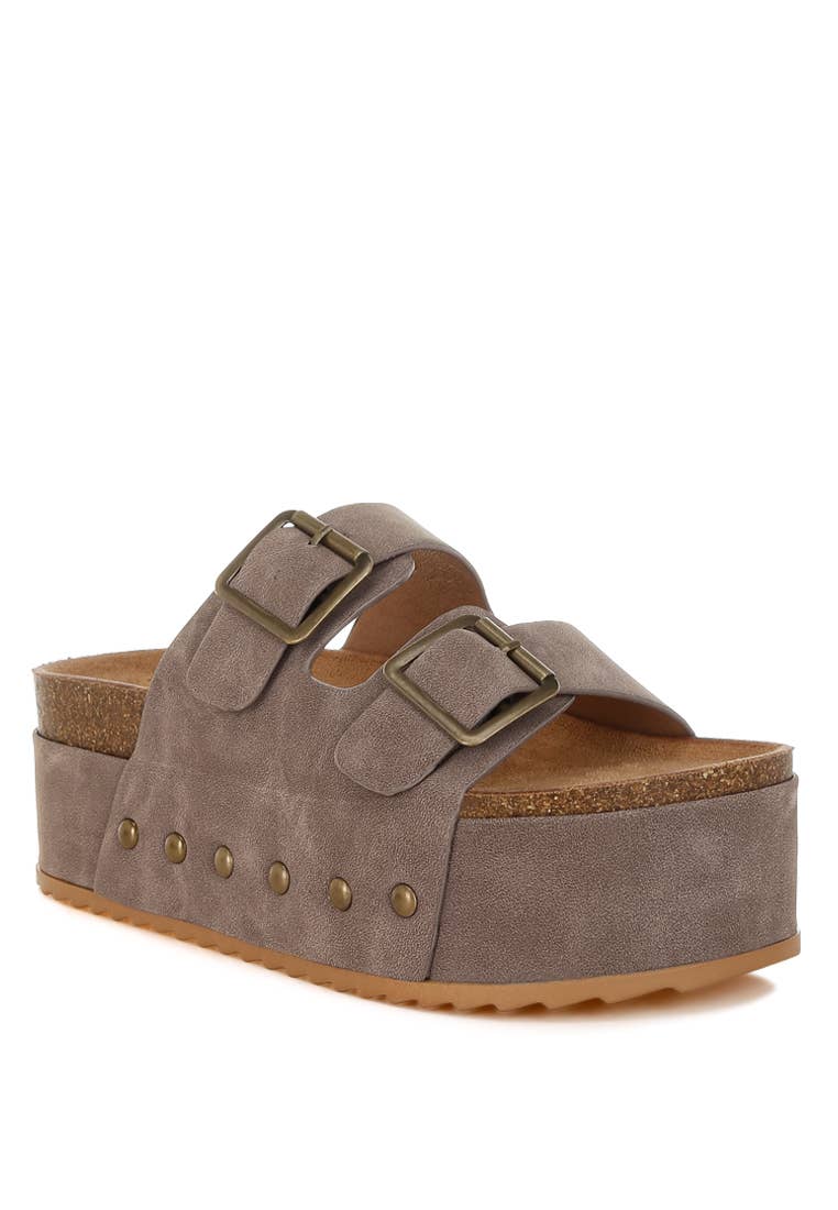 Impala Studded Faux Leather Slip Ons: Tan / US-7 / UK-5 / EU-38