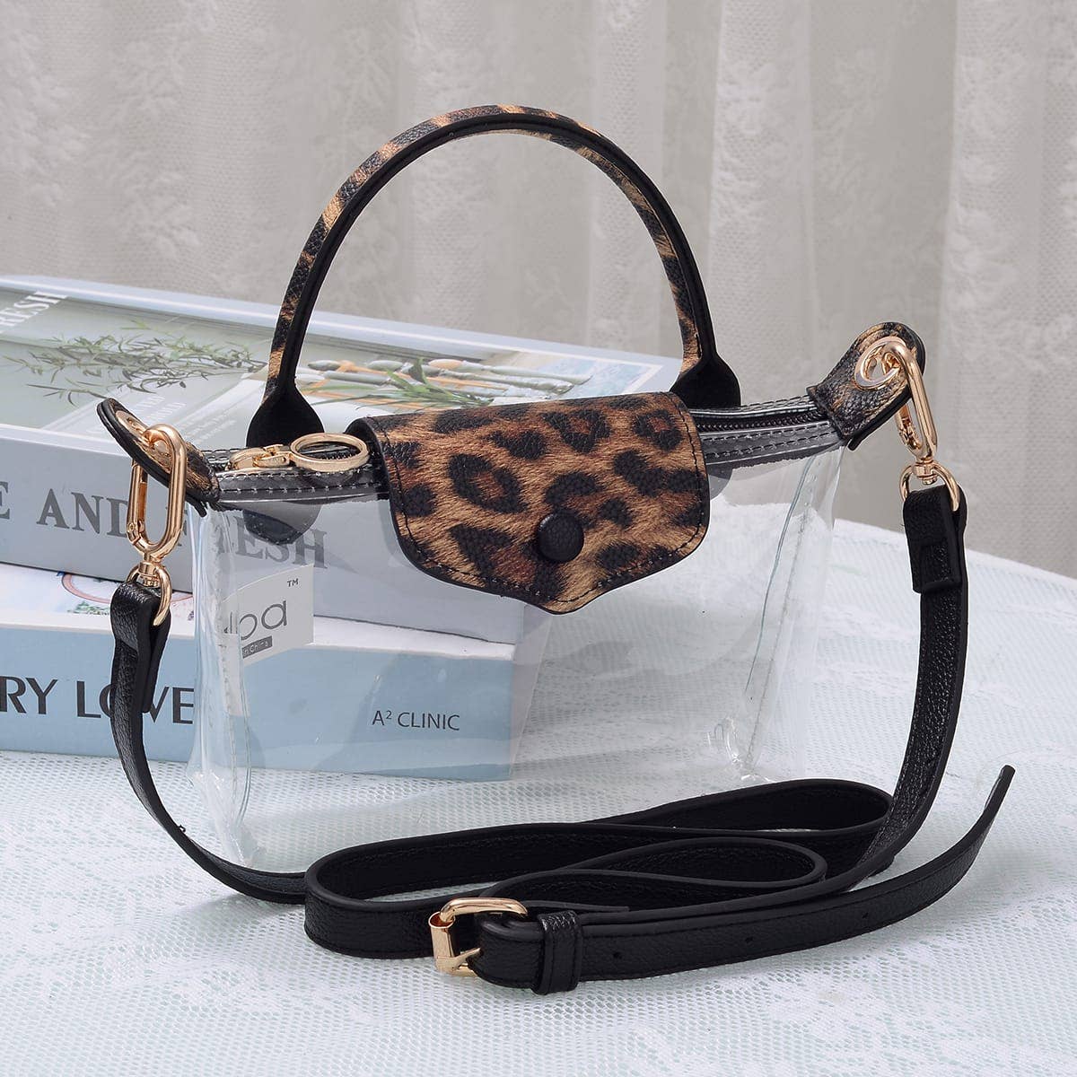 CB781 Gladys Clear Gameday Mini Crossbody Bag